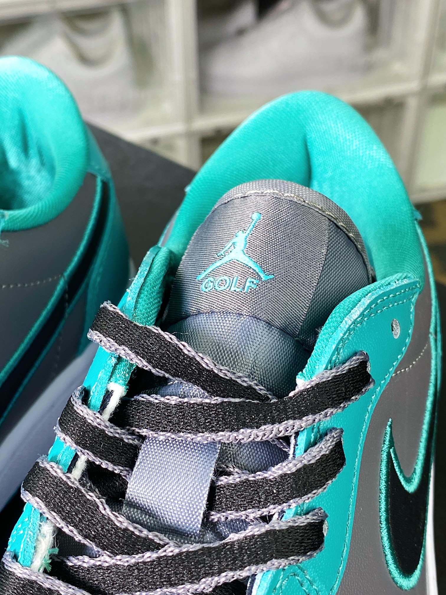 Air Jordan 1 Low Golf ”Turquoise” AJ1 Jordan 1 Golf Edition series low-top sports shoes ”Lake Blue Dark Gray” FZ3248-001