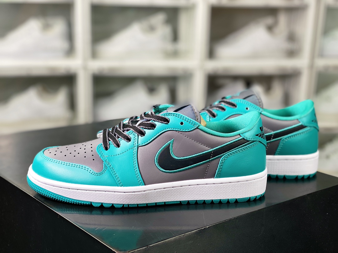 Air Jordan 1 Low Golf ”Turquoise” AJ1 Jordan 1 Golf Edition series low-top sports shoes ”Lake Blue Dark Gray” FZ3248-001