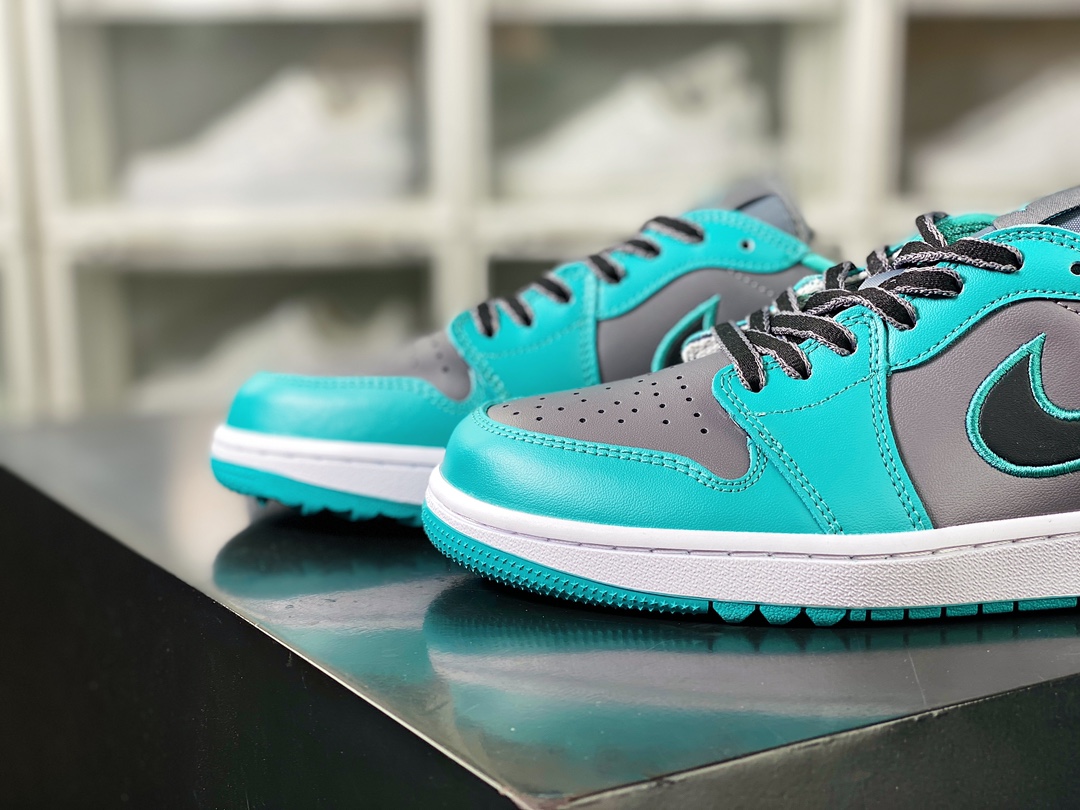 Air Jordan 1 Low Golf ”Turquoise” AJ1 Jordan 1 Golf Edition series low-top sports shoes ”Lake Blue Dark Gray” FZ3248-001