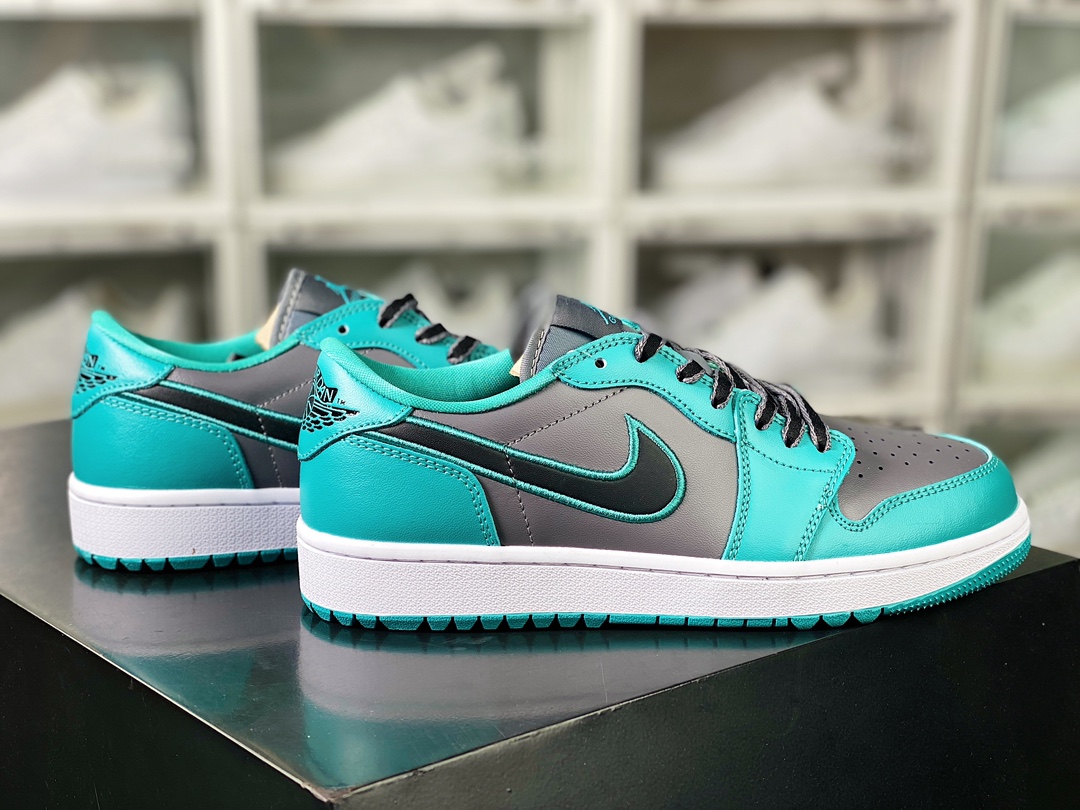 Air Jordan 1 Low Golf ”Turquoise” AJ1 Jordan 1 Golf Edition series low-top sports shoes ”Lake Blue Dark Gray” FZ3248-001