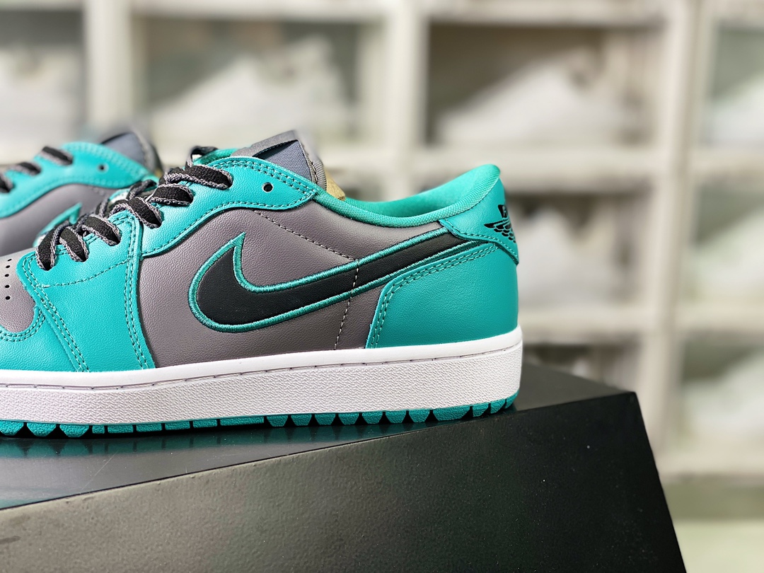 Air Jordan 1 Low Golf ”Turquoise” AJ1 Jordan 1 Golf Edition series low-top sports shoes ”Lake Blue Dark Gray” FZ3248-001