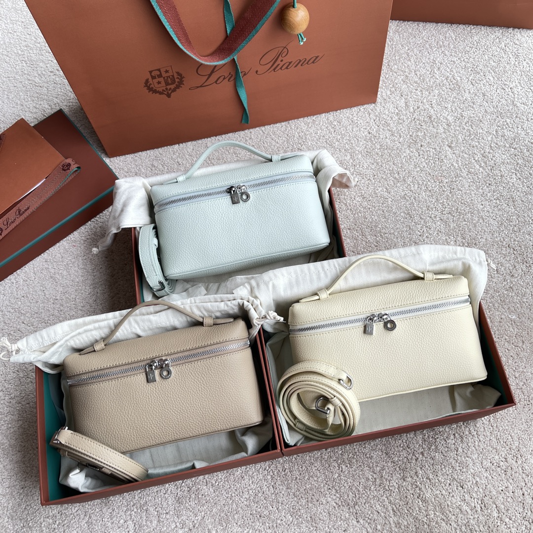 NO:197361,~(not equipped with packaging) LP 19 Lunch box bag # imported original leather inside and outside #Pair of pure steel hardware Calf leather/item number: FAI 4046 Color combination picture, LP, loro piana, cowhide19860909～(不配包装) LP 19 饭盒包# 内外进口原厂皮#对版纯钢五金 小牛皮/货号:FAI 4046 颜色组合图,LP,loro piana,cowhide,Bag