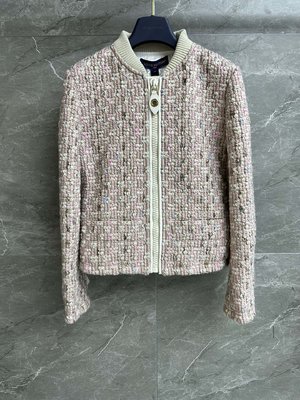 Louis Vuitton Clothing Coats & Jackets for sale online Pink Splicing Wool Fall/Winter Collection SML535680