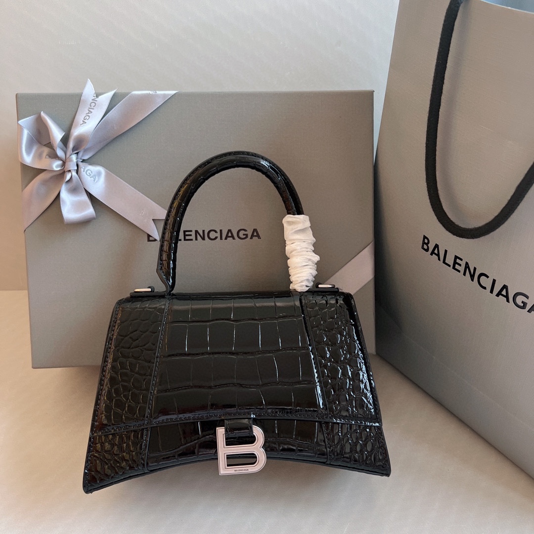 Balenciaga 7 stelle
 Borsette Borse Hourglass Nero Hardware argento