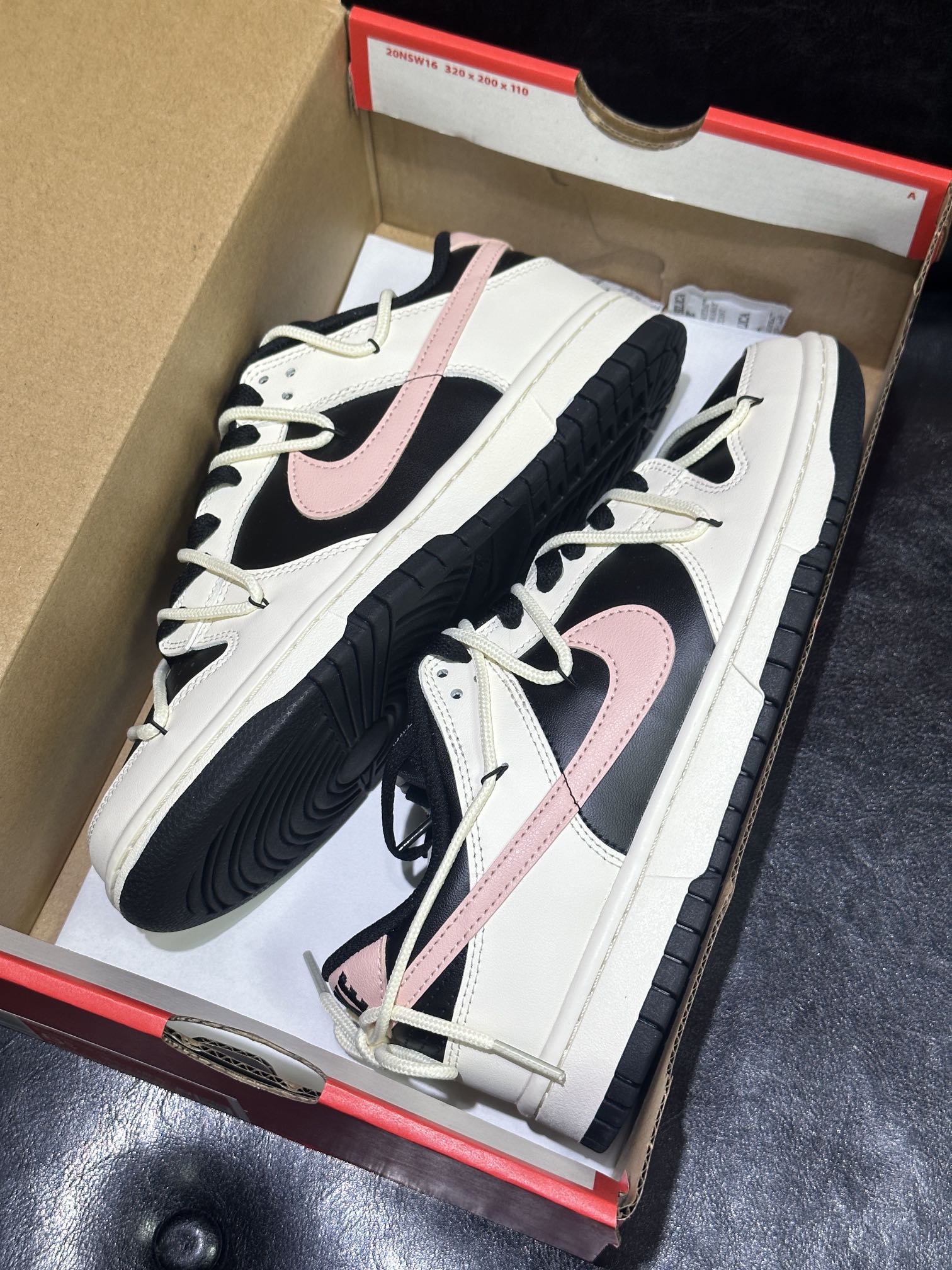 Nike Skateboard Shoes Beige Black Light Pink Rose Yellow Low Tops