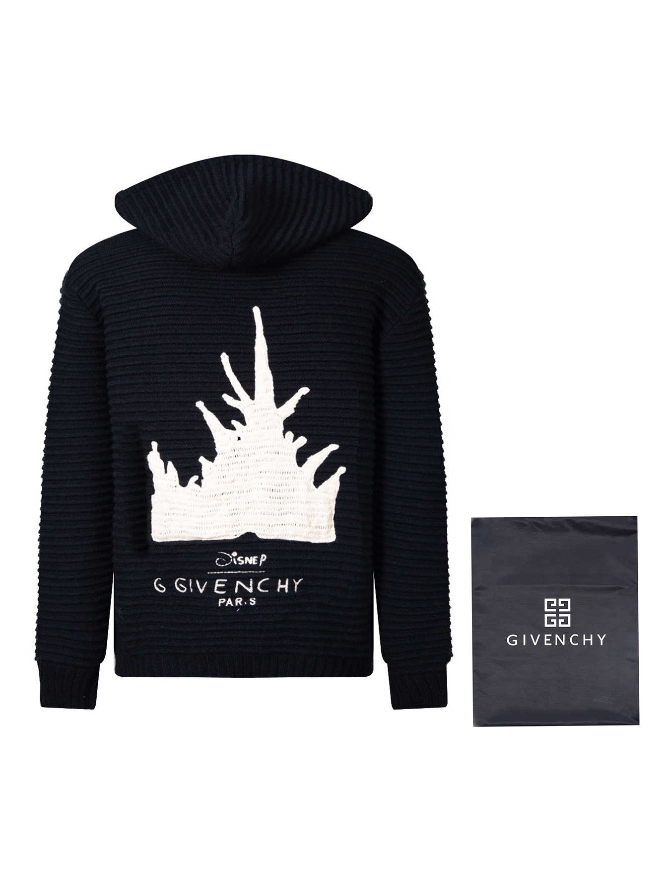 Givenchy Wool Sweater with Embroidered Castle Zipper – Elegant and Lightweight Fashion - 图片 2