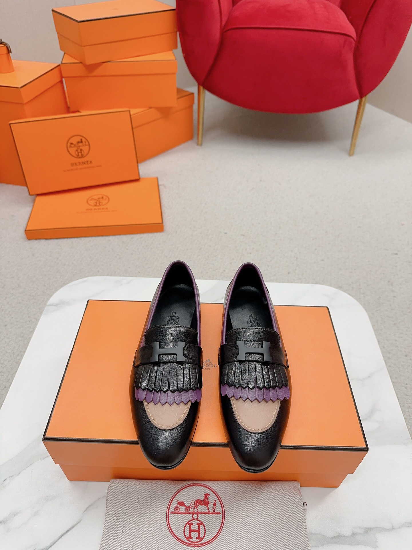 Hermes Shoes Loafers Buy High-Quality Fake
 Splicing
