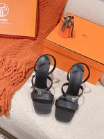 Hermes Kelly Shoes Sandals Chamois Genuine Leather Fashion