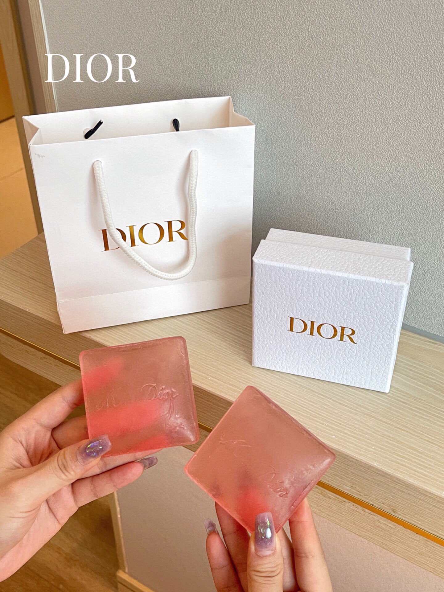 Dior Bath Soap, presented in an elegant gift box featuring a creative - Lifestyle