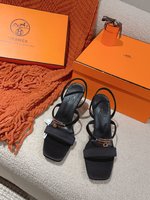 Hermes Kelly Shoes Sandals Chamois Genuine Leather Fashion