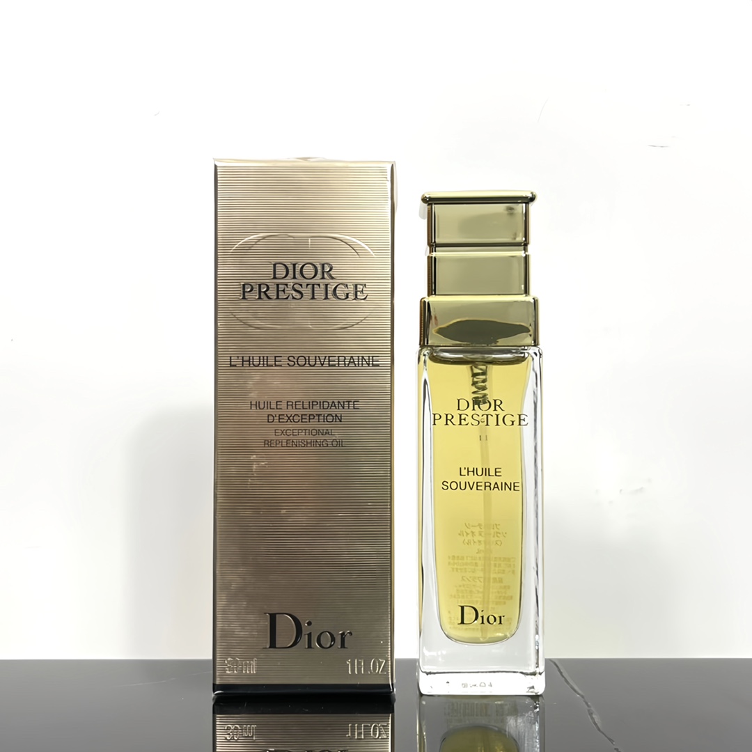 ¡25! ¡Aceite esencial nutritivo de Dior Prestige 30ml! Contiene la rosa de Granville, lujosa y exquisita, que aporta lí…