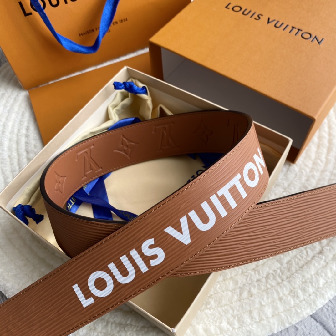 P391 TOP-SUPPLIED LOUIS VUITTON, TOP-SUPPLIED, DOUBLE-SIDED, DETAILED, PHYSICAL, 4.0CM WIDE, FULL NUMBER - 图片 4