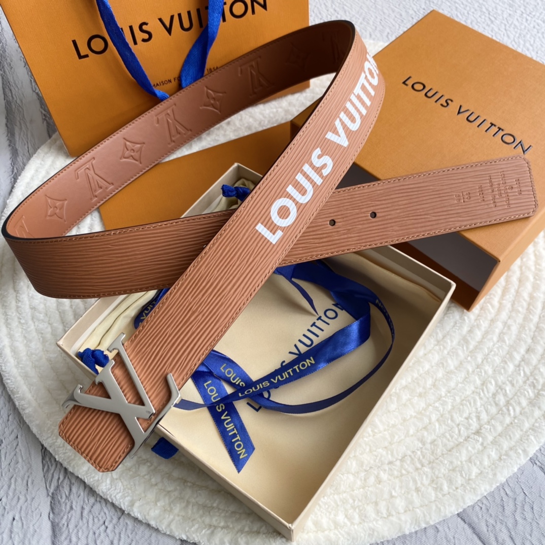 P391 TOP-SUPPLIED LOUIS VUITTON, TOP-SUPPLIED, DOUBLE-SIDED, DETAILED, PHYSICAL, 4.0CM WIDE, FULL NUMBER