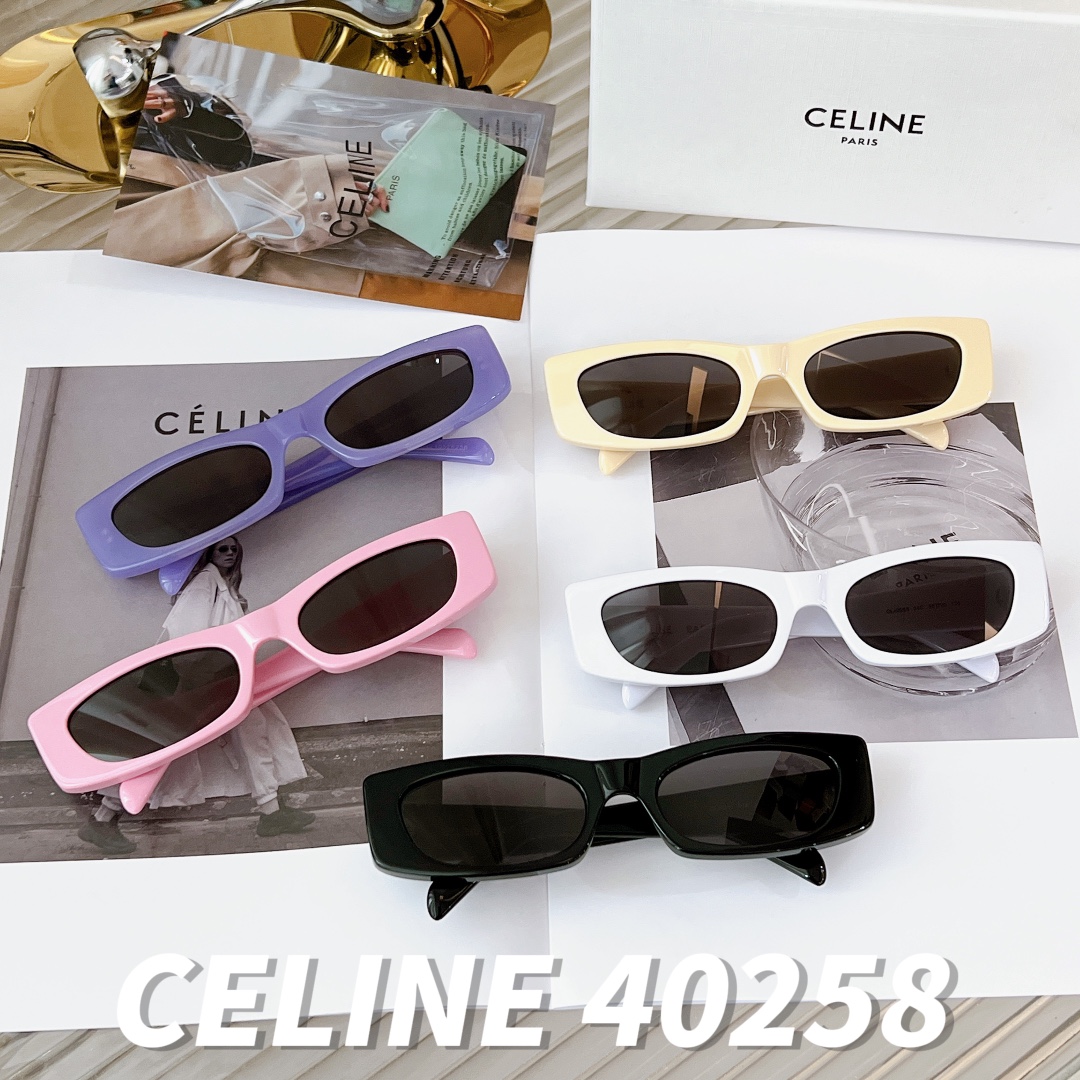 CELINE新品上市️型号40235尺寸55口20-135网红百搭凹造型墨镜