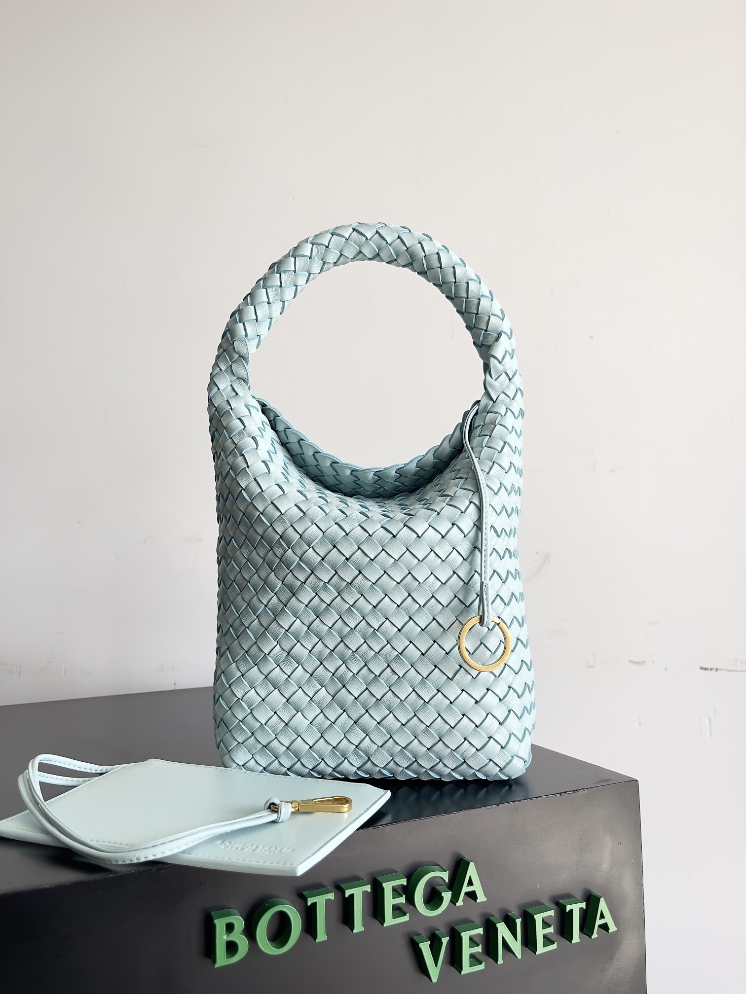 Bottega Veneta teal blue