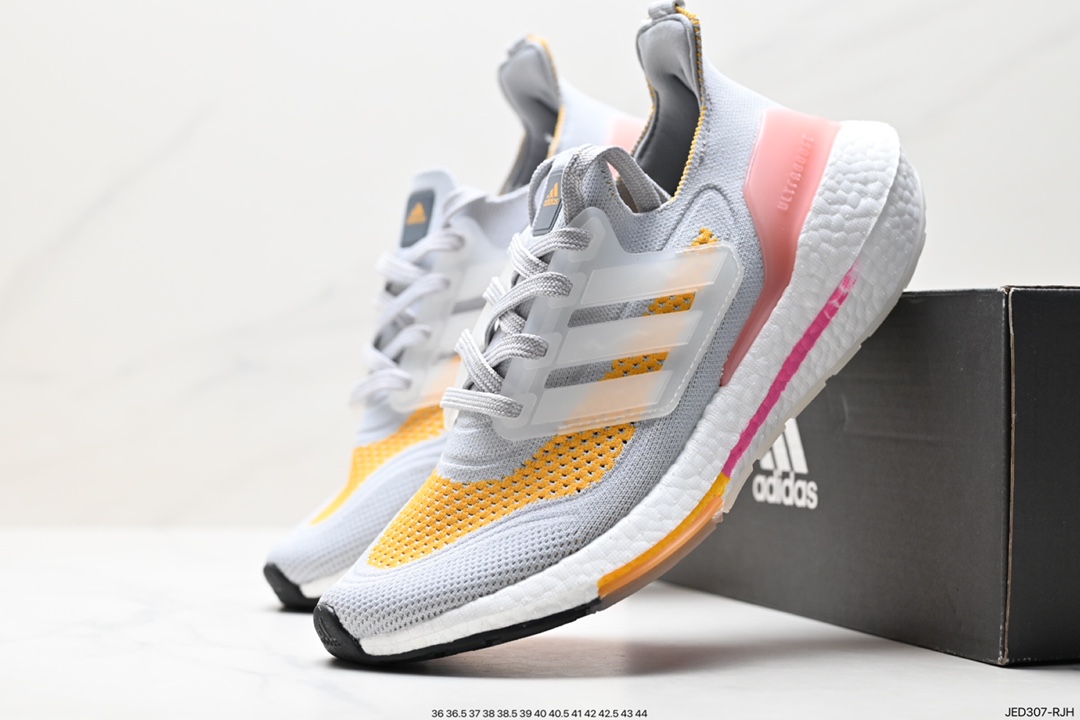 Adidas Ultraboost DNA UB21 full-palm popcorn casual sports running shoes FX7729