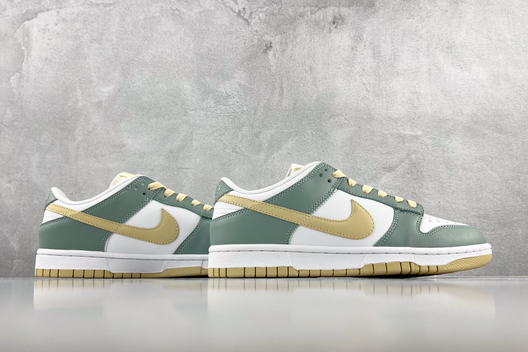 【定制球鞋】 Nike Dunk Low ”Team Gold”' 山野听雨 米白灰 DD3357-100