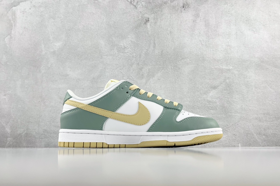 【定制球鞋】 Nike Dunk Low ”Team Gold”' 山野听雨 米白灰 DD3357-100