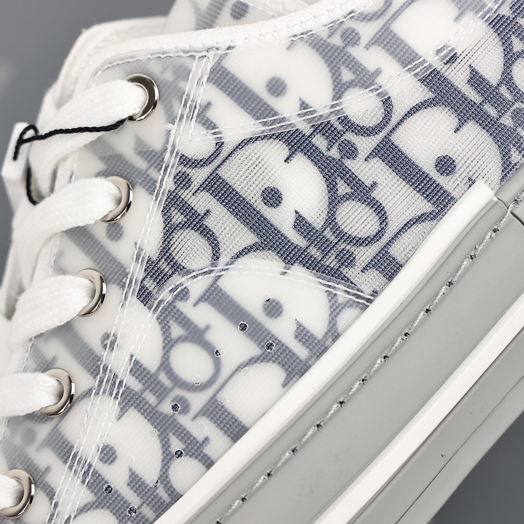 #Dior B23 Oblique High Top Sneakers Dior ”CD Oblique” series white, blue and gray low top