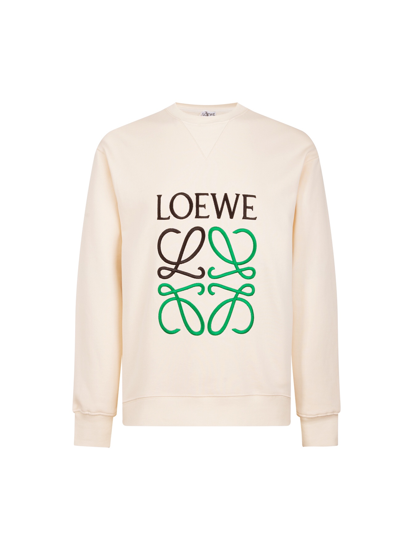 Buy the Best High Quality Replica
 Loewe Clothing Sweatshirts Apricot Color Black White Embroidery Unisex Cotton