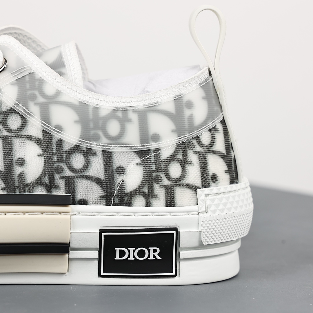 #Dior B23 Oblique High Top Sneakers Dior ”CD Oblique” series classic gray low top