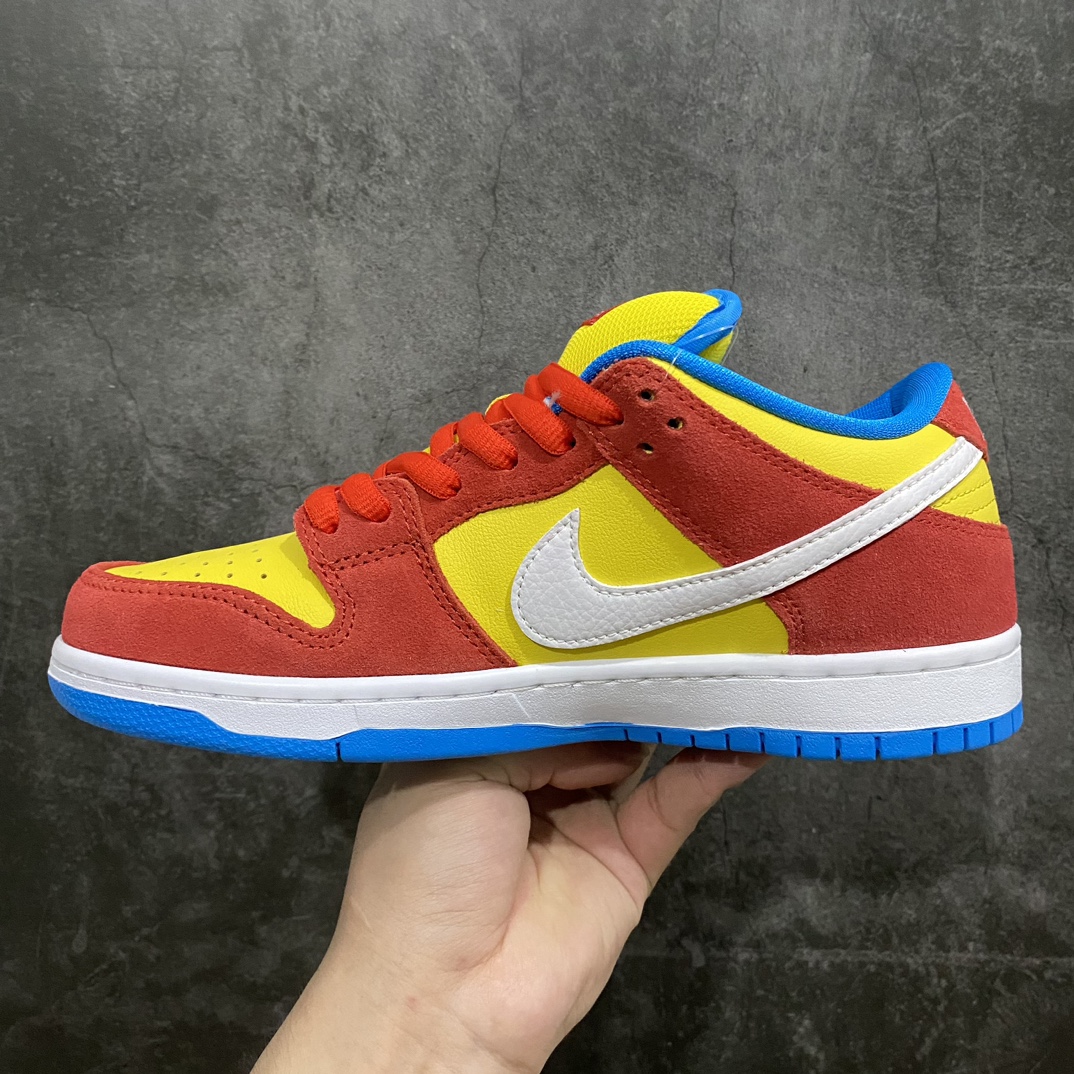 [Pure original C version] NK SB Dunk Low ”Bart Simpson” Simpson yellow orange blue BQ6817-602