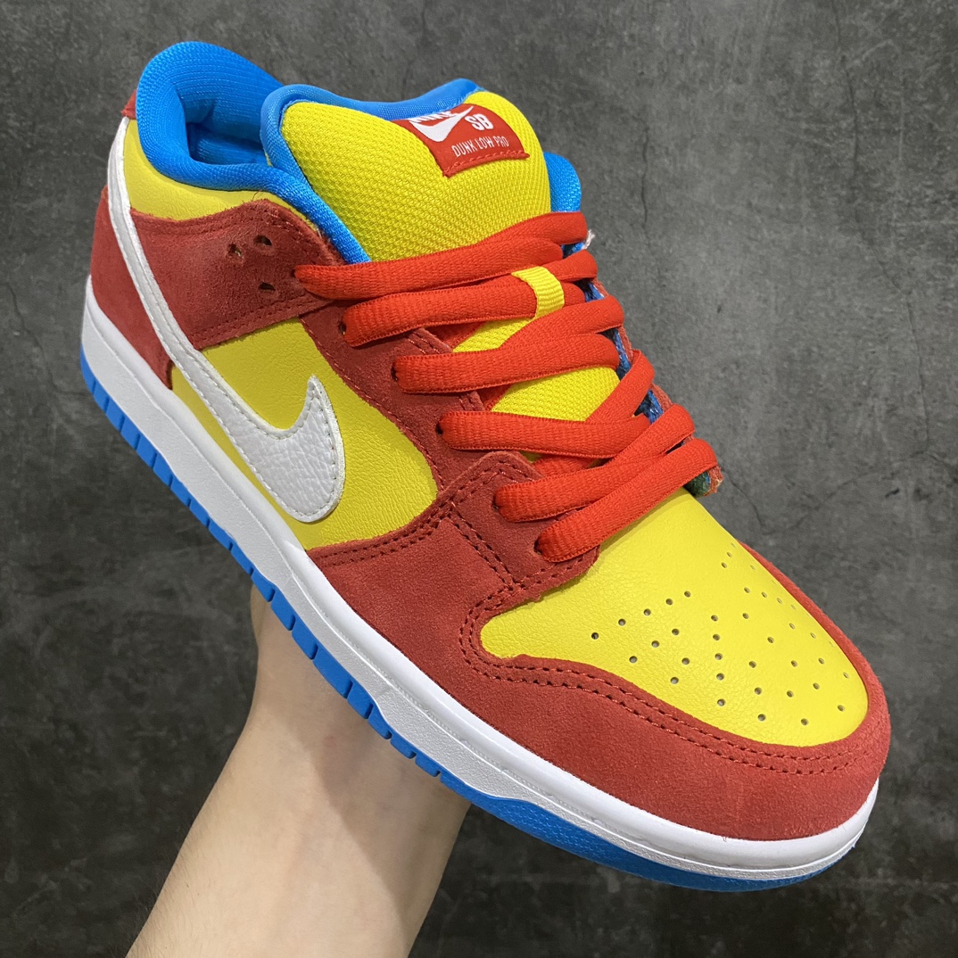 [Pure original C version] NK SB Dunk Low ”Bart Simpson” Simpson yellow orange blue BQ6817-602