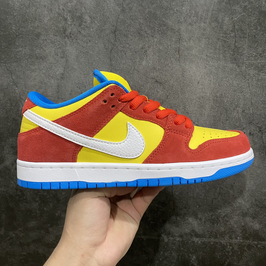 [Pure original C version] NK SB Dunk Low ”Bart Simpson” Simpson yellow orange blue BQ6817-602