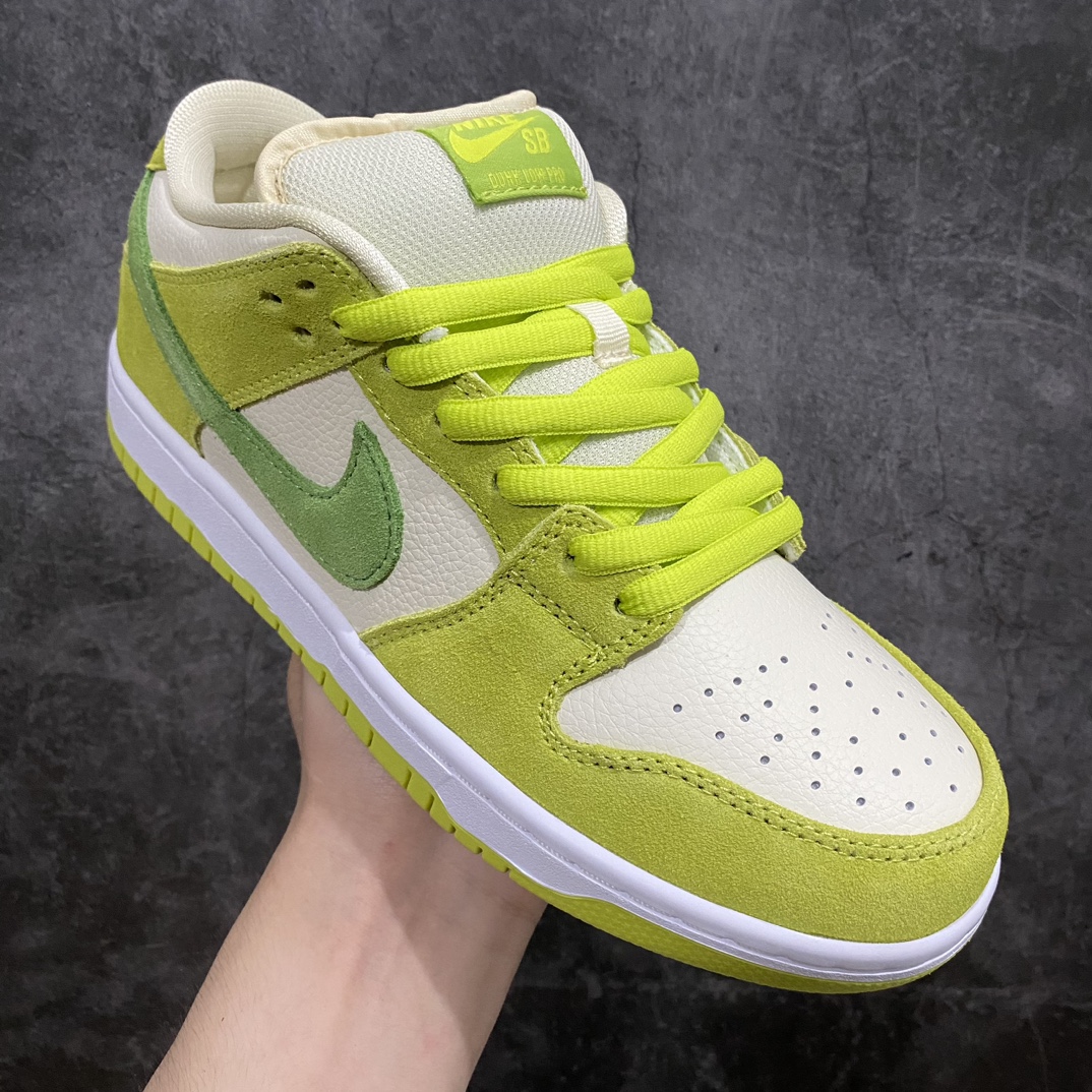 [Pure original c version] Dunk SB white green apple market top quality DM0807-300