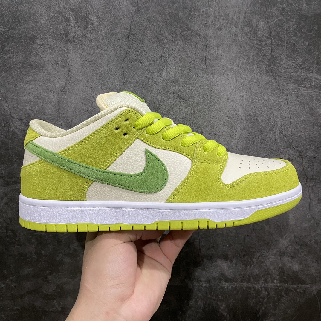 [Pure original c version] Dunk SB white green apple market top quality DM0807-300