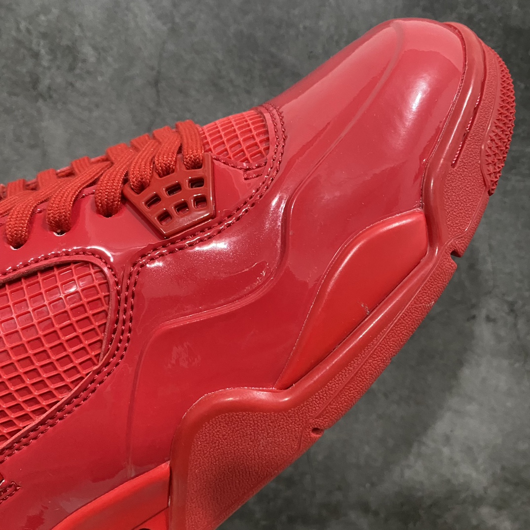 [Pure original PB version] Air Jordan AJ4 Retro ”11Lab4 Red” AJ4 Joe 4 red patent leather culture basketball shoes 719864-600