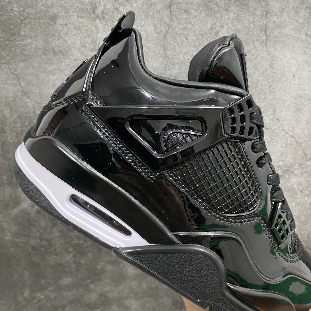 400 【纯原PB版】Air Jordan AJ4 Retro " 11Lab4 Black " AJ4乔4 黑漆皮 文化篮球鞋 719864-010