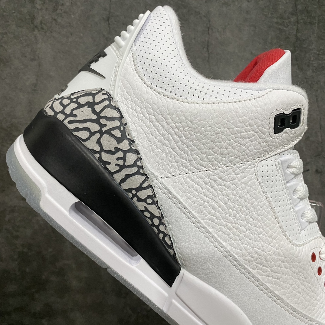 [S2 Pure Original] Air Jordan AJ3 Retro Free Throw Line White Cement 923096-101