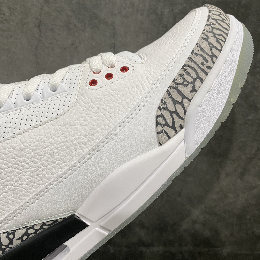 [S2 Pure Original] Air Jordan AJ3 Retro Free Throw Line White Cement 923096-101