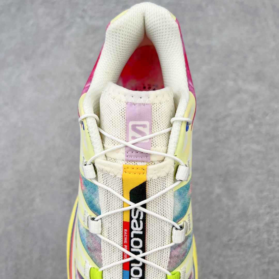 图片[5]-＃绿X/GX 纯原福利 Salomon XT-6 萨洛蒙复古潮流户外机能登山跑鞋 纯原外贸平台特供订单 耗时半年巨作 全套原纸板楦头开发 原厂特供网布配套加持 确保原汁原味 完美呈现版型 原档数据独家私模五层组合大底 男女鞋同步官方开发至46.5 原装Ortholite轻量化鞋垫 中底布带钢印编号 原厂TPU锁扣 进口港宝加持 后跟自然饱满 还原公司包裹性 鞋面以“锯齿”状的包裹系统呈现 在基色底之下加入了各种色点缀 将公司的最新技术和时尚前卫的造型融入耐用的长跑款式中 鞋面由 TPU 薄膜制成 并焊接在高耐磨网眼上 使其既时尚又坚固 由 ACS底盘支撑 可增强稳定性和支撑力 以及由橡胶凸耳 Contragrip外底覆盖的 EVA 缓冲中底 旨在应对崎岖的地形 鞋舌上的彩色Salomon 标签、Quicklace 系统以及鞋头、鞋舌和鞋跟上的附加品牌使细节更加完美 让穿着者可以轻松驾驭户外与通勤下的任何运动生活场景 无缝鞋身户外随意纵横 颜值与脚感兼备 出街通勤 绝对非常吸睛 你值得拥有 尺码：36 36.5 37.5 38 38.5 39 40 40.5 41 42 42.5 43 44 44.5 45 46 46.5 注意：偏小1码-选品中心