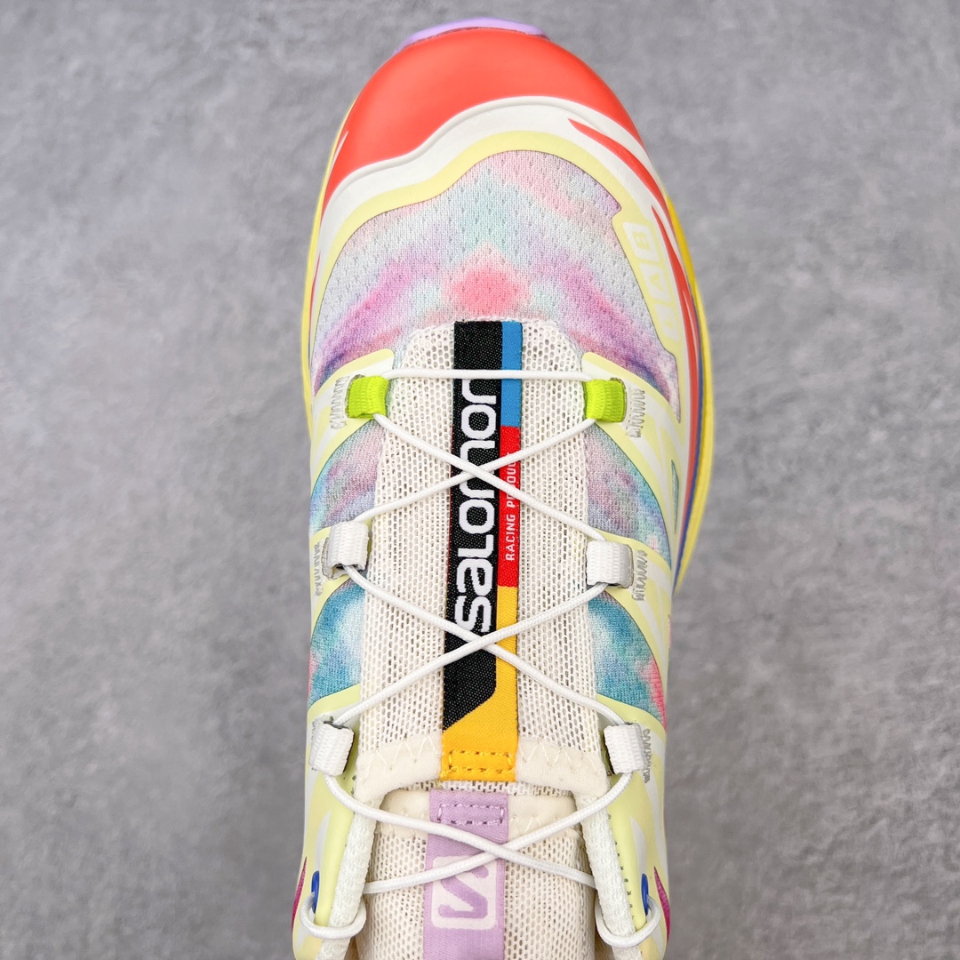 图片[4]-＃绿X/GX 纯原福利 Salomon XT-6 萨洛蒙复古潮流户外机能登山跑鞋 纯原外贸平台特供订单 耗时半年巨作 全套原纸板楦头开发 原厂特供网布配套加持 确保原汁原味 完美呈现版型 原档数据独家私模五层组合大底 男女鞋同步官方开发至46.5 原装Ortholite轻量化鞋垫 中底布带钢印编号 原厂TPU锁扣 进口港宝加持 后跟自然饱满 还原公司包裹性 鞋面以“锯齿”状的包裹系统呈现 在基色底之下加入了各种色点缀 将公司的最新技术和时尚前卫的造型融入耐用的长跑款式中 鞋面由 TPU 薄膜制成 并焊接在高耐磨网眼上 使其既时尚又坚固 由 ACS底盘支撑 可增强稳定性和支撑力 以及由橡胶凸耳 Contragrip外底覆盖的 EVA 缓冲中底 旨在应对崎岖的地形 鞋舌上的彩色Salomon 标签、Quicklace 系统以及鞋头、鞋舌和鞋跟上的附加品牌使细节更加完美 让穿着者可以轻松驾驭户外与通勤下的任何运动生活场景 无缝鞋身户外随意纵横 颜值与脚感兼备 出街通勤 绝对非常吸睛 你值得拥有 尺码：36 36.5 37.5 38 38.5 39 40 40.5 41 42 42.5 43 44 44.5 45 46 46.5 注意：偏小1码-选品中心