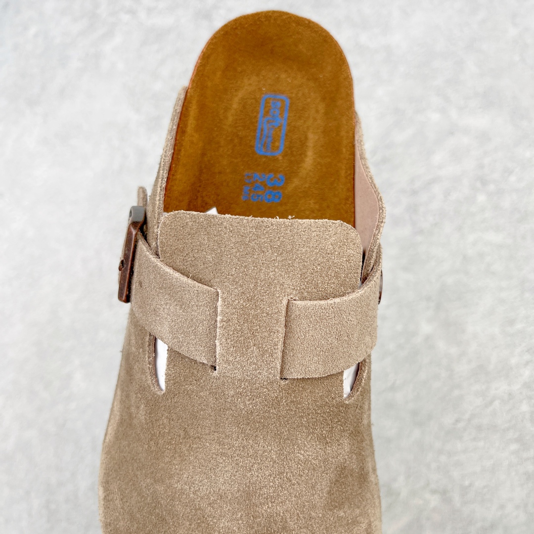 图片[5]-零售💰250 ＃DC Birkenstock Boston VL 勃肯软木底包头拖鞋 天鹅绒般的绒面革赋子休闲的经典外观 四季皆宜 柔软的鞋床采用额外的泡沫缓冲层 提供额外的舒适感和全天支撑 全网独家首发 源于德国的严谨工艺  牛巴戎面 中层松木 EVA 三层组合大底 优质牛皮面料五金扣 出口订单 尺码：35-44 编码：by2936050-运动鞋