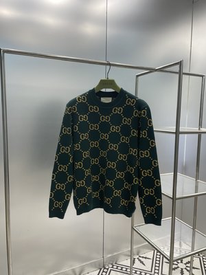 Gucci Clothing Knit Sweater Dark Green Khaki Knitting Wool