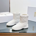 Dior Snow Boots Black Gold Nylon