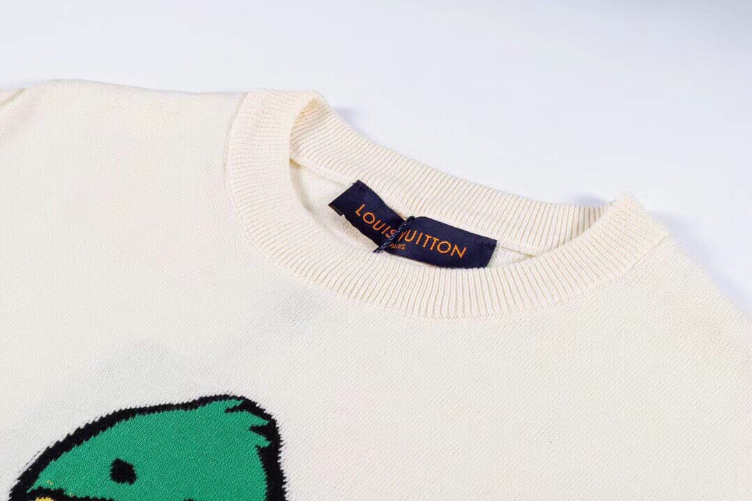 LV X nigo鸭子联名毛织短袖
