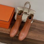 Hermes Wholesale
 Short Boots Calfskin Cowhide Genuine Leather Sheepskin Fall/Winter Collection Fashion