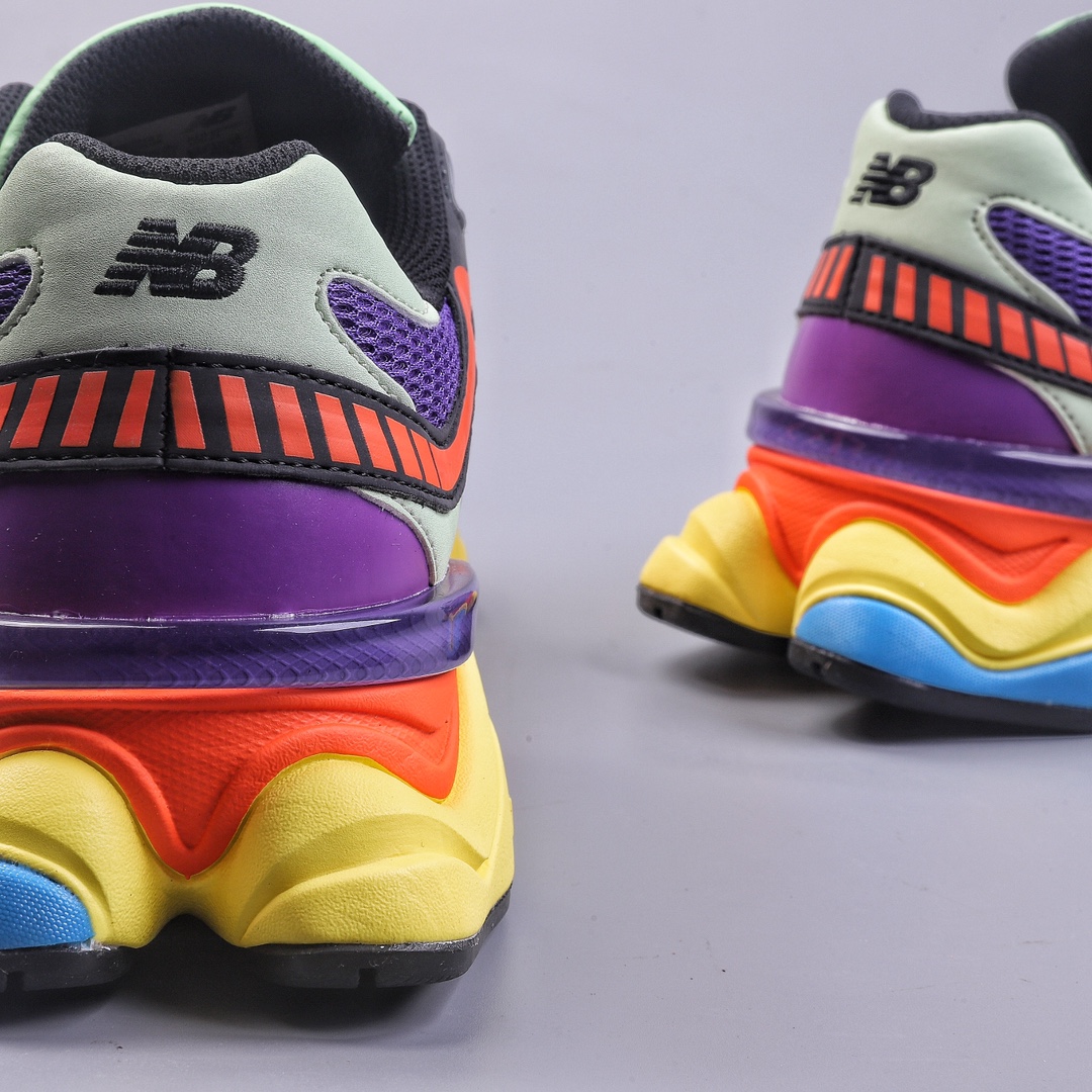 220 C New Balance 9060 橙紫 复古休闲运动老爹鞋 U9060NBX