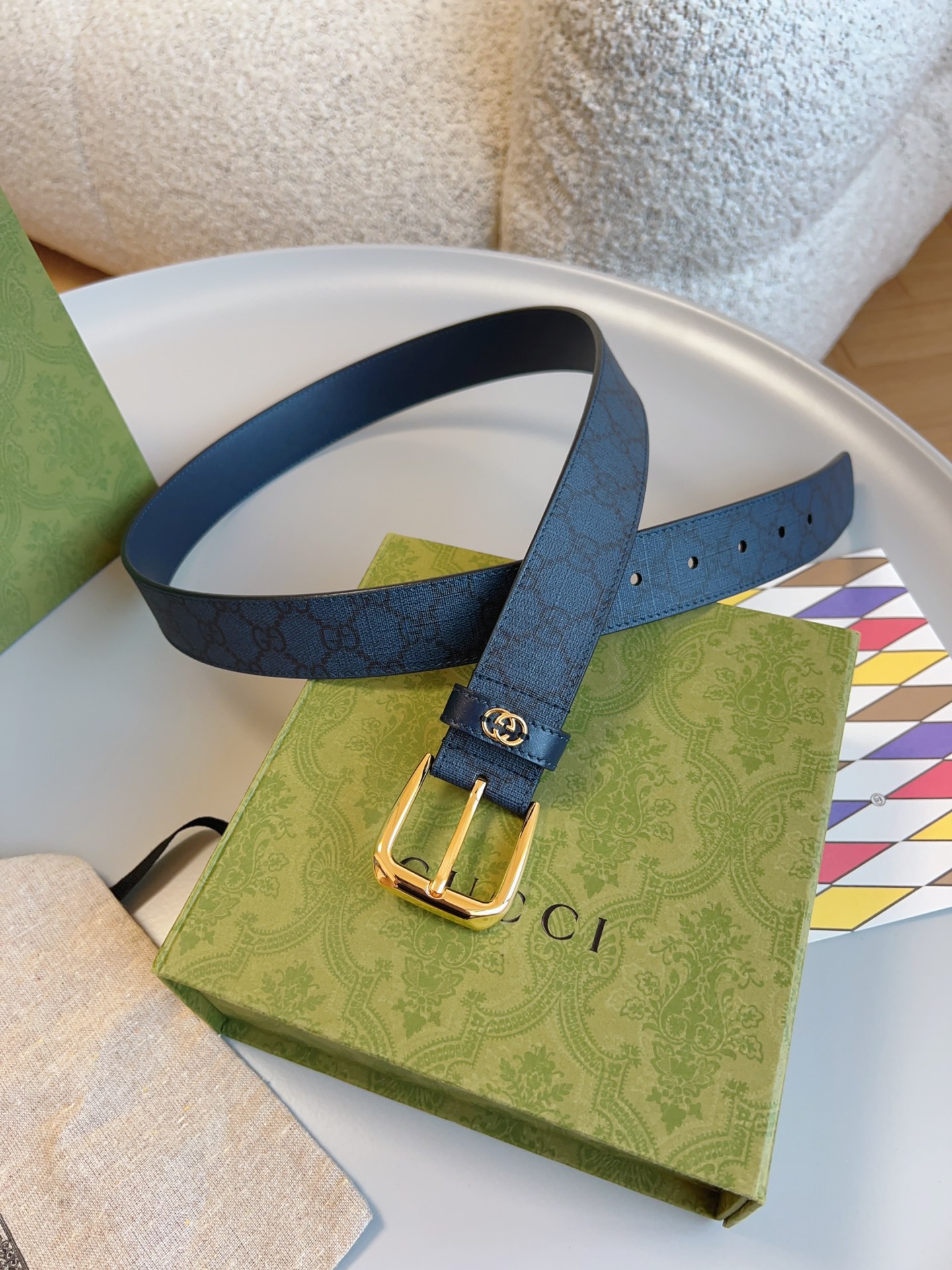 Gucci Classic Imported Calf Leather Belt: Timeless Style in 3.5 Cm Width - 图片 8