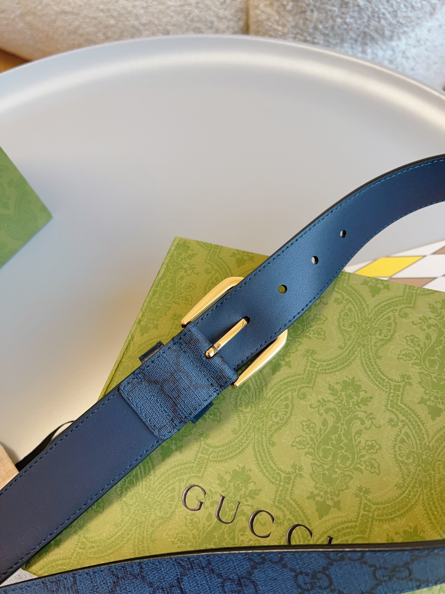 Gucci Classic Imported Calf Leather Belt: Timeless Style in 3.5 Cm Width - 图片 5