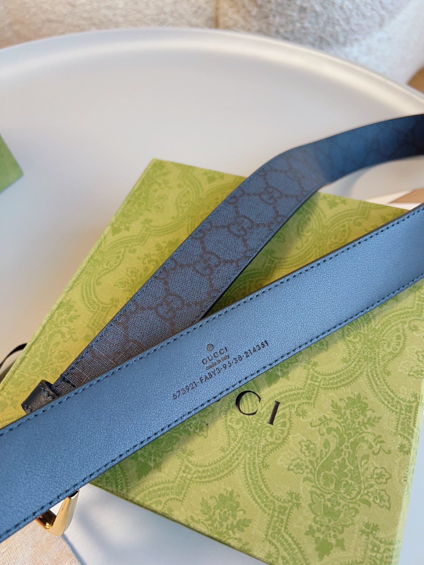 Gucci Classic Imported Calf Leather Belt: Timeless Style in 3.5 Cm Width - 图片 9