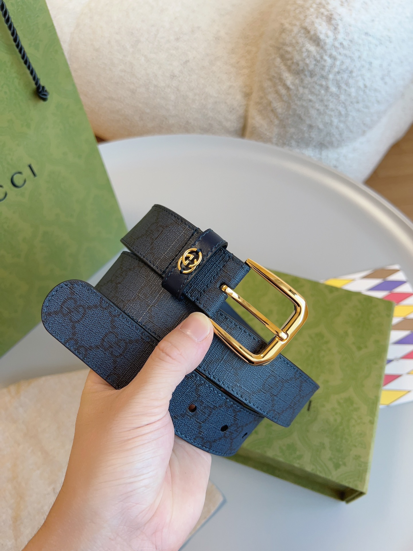 Gucci Classic Imported Calf Leather Belt: Timeless Style in 3.5 Cm Width - 图片 7