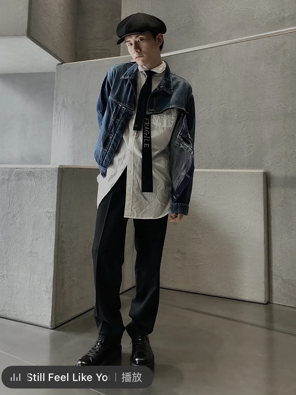 Y3Yoji Yamamoto 23Fw Yamamoto indigo zipper denim coat upper body effect