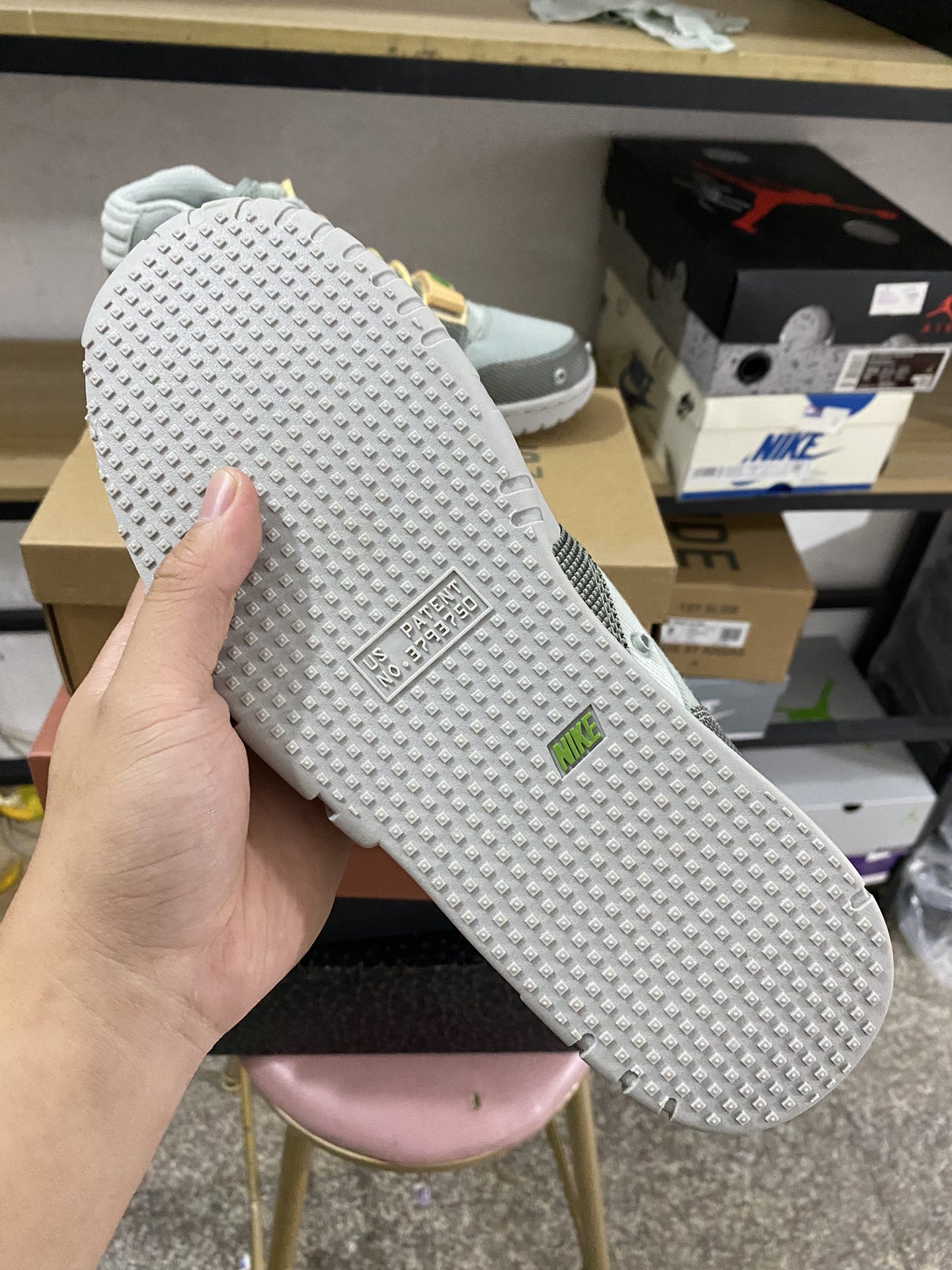 NikeTS联名宽蓝黄尺码40-47