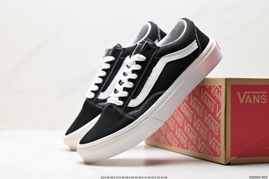 Vans Old Skool Platform Black Warrior Vans official canvas shoes