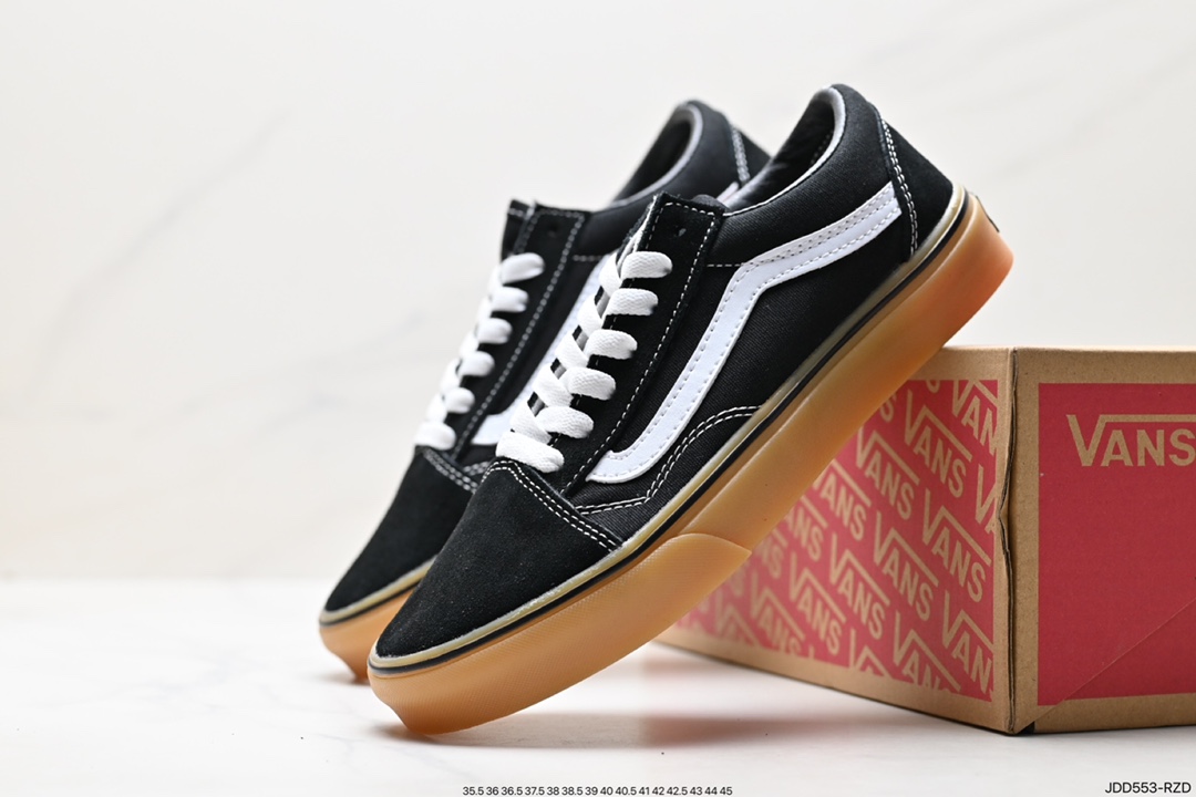 Vans Old Skool Platform Black Warrior Vans official lightweight, wear-resistant, comfortable, thick-soled casual canvas shoes